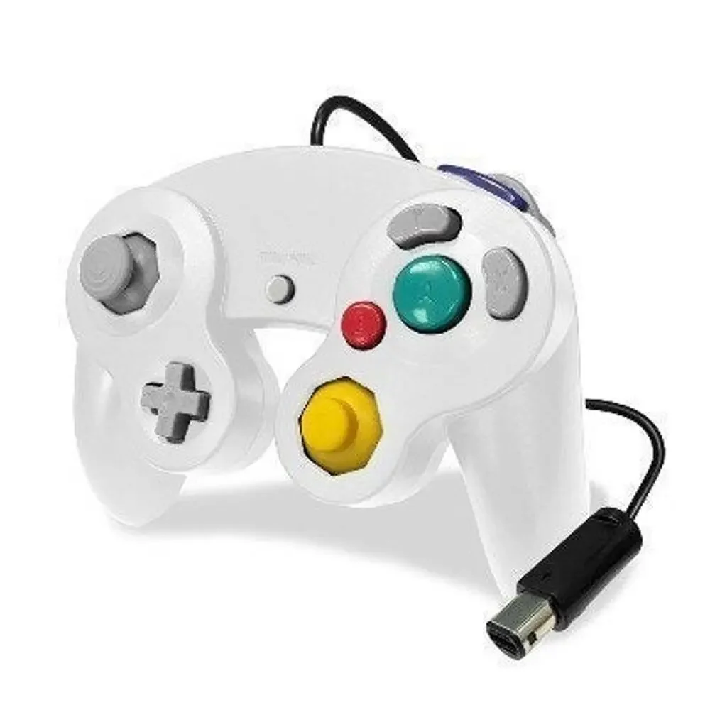 2 Gamecube Controllers - Blue & White (NEW) - Nintendo - Old Skool